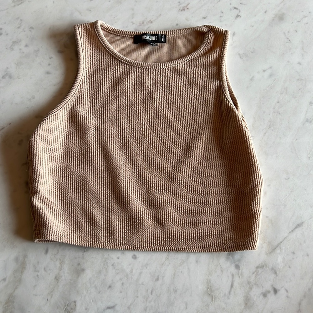 Blush crop tank